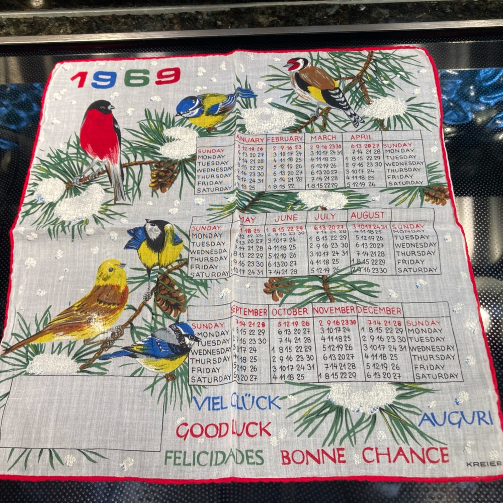 Vintage Christmas Handkerchiefs